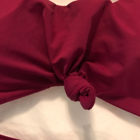 Zaful Knotted Scoop High Cut Bathing Suit - Picture 2 of 6